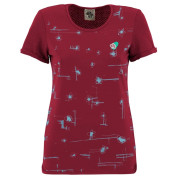 Damen-T-Shirt E9 Gory rot Magenta
