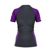 Damen-Funktionsshirt Hiko Symbio e. W S/S Top schwarz/lila