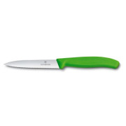 Gemüsemesser Victorinox wellig 10 cm hellgrün
