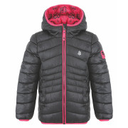 Kinder Winterjacke Loap Intermo schwarz/rosa Tap Shoe | Pink