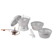 Set Geschirr und Kocher Easy Camp Storm Cooker & Stove set silber Silver