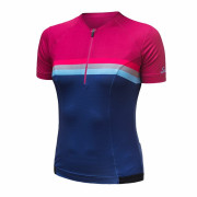 Damen-Radtrikot Sensor Cyklo Tour lila Lilla Stripes