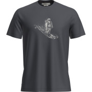 Herren-T-Shirt Icebreaker M Mer 150 Tech Lite SS T Skiing Yeti schwarz Graphite
