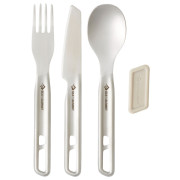 Besteckset Sea to Summit Detour Stainless Steel Cutlery Set 3 Piece silber Stainless Steel Grey