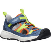 Kindersandalen Keen Motozoa blau/grün vintage indigo/scarlet ibis