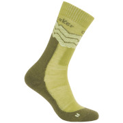 Damensocken Icebreaker W Mer Hike+ Medium Crew Across the Peaks grün OLIVE/LODEN/ASHEN