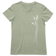 Damen-T-Shirt Devold Premium "Oats" Tee Wmn grün/weiß FOG