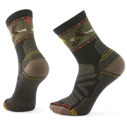 Socken Smartwool Hike Light Cushion Soaring Mid Crew Sock schwarz/grün CHARCOAL
