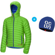 Herrenjacke Ocún Tsunami men + čepice grün/blau