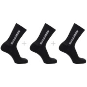 Socken Salomon Everyday Crew 3-Pack schwarz BLACK / BLACK / BLACK