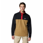 Herren-Sweatshirt Columbia Steens Mountain™ Half Snap Ii schwarz/braun Delta, Black, Mountain Red