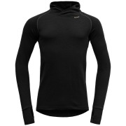 Herren Funktions-Sweatshirt Devold Expedition Merino 235 Hoodie Man schwarz Black