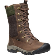 Damen Winterschuhe Keen Greta Tall Boot Wp Women braun dark earth/green plaid