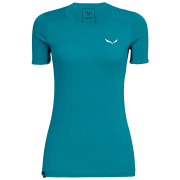 Damen-T-Shirt Salewa Puez Graphic 2 Dry W S/S Tee blau OceanMelange