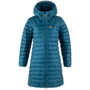 Damen Daunenmantel Fjällräven Snow Flake Parka dunkelblau Deep Sea