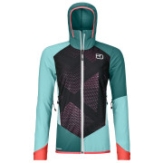 Damenjacke Ortovox Col Becchei Jacket W hellblau ice waterfall