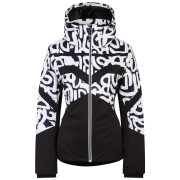 Damen Skijacke Dare 2b Rocker Jacket weiß/schwarz Black & White Graffiti