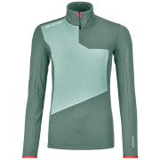 Damen-Sweatshirt Ortovox Fleece Light Zip Neck W grau arctic grey