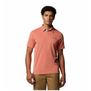 Herren-T-Shirt Columbia Nelson Point Polo rot tuscan
