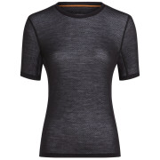 Damen-T-Shirt Icebreaker W Mer 75 Cool-Lite Featherlight SS Crewe schwarz BLACK