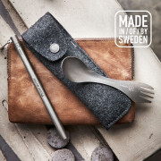 Besteck Light My Fire Spork´n Straw Kit Titanium