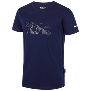 Herren-T-Shirt Zulu Merino 160 Short Cabelway Comfy blau navy