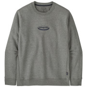 Herren-Sweatshirt Patagonia Men's '95 Oval Logo Uprisal Crew Sweatshirt grau Gravel Heather