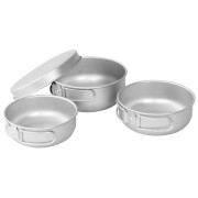 Geschirrset Easy Camp Adventure Ultra Light Cook Set silber Silver