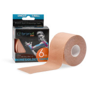 Tapeband BronVit Sport Kinesio Tape classic 5 cm x 6m beige/weiß