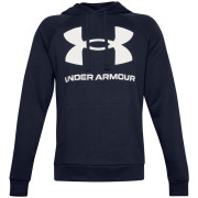Herren-Sweatshirt Under Armour Rival Fleece Big Logo HD (22) dunkelblau Midnight Navy/Onyx White