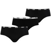 Damenhöschen Puma Hipster 3P Pack schwarz Black
