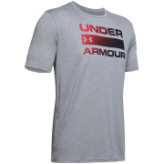 Herren-T-Shirt Under Armour Team Issue Wordmark SS grau SteelLightHeather/Black