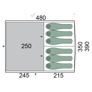 Zelt Pinguin Interval 6 Steel