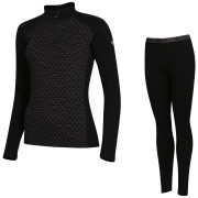 Damen Funktionsset Zulu Merino 240 Zip Long schwarz Black