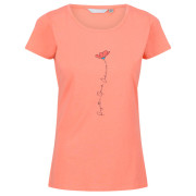 Damen-T-Shirt Regatta Womens Breezed II orange Fusion Coral