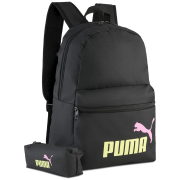 Urban-Rucksack Puma Phase Backpack Set schwarz/gelb PUMA Black-Fizzy Light