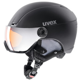 Skihelm Uvex HLMT 400 Visor style schwarz BlackMat