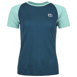 Damen-T-Shirt Ortovox 120 Tec Fast Mountain Ts W blau/hellblau Petrol Blue