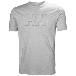 Herren-T-Shirt Helly Hansen Tech Logo T-Shirt grau Grey Melange