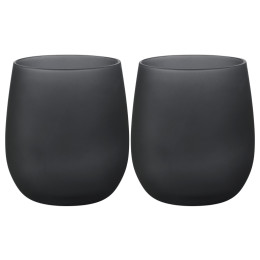 Set Gläser Brunner Waterglass Blacksatin Set - 2ks schwarz