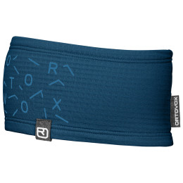 Stirnband Ortovox Fleece Light Grid Headband blau Petrol Blue