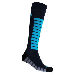 Kniestrümpfe Sensor Zero Merino grau/blau