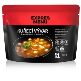 Suppe Expres menu Hühnerbrühe mit Gemüse 1 Portion