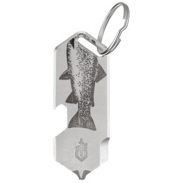 Schlüsselanhänger Gerber Shard DT grau Fish Silver