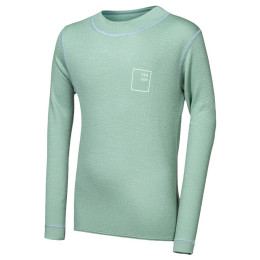 Kinder-Funktionsshirt Sensor Merino DF Logo Up Basil Green hellgrün Basil Green