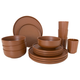 Geschirrset Bo-Camp Patom 16 pcs braun Terra