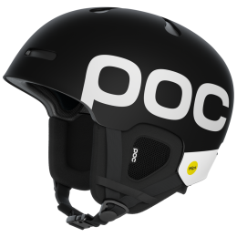 Skihelm POC Auric Cut BC MIPS schwarz/weiß Uranium Black Matt