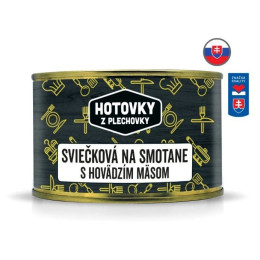 Fertigessen Hotovky z plechovky Rinderfilet in Rahmsauce 400g