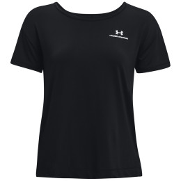 Damen-Funktionsshirt Under Armour Rush Energy SS schwarz Black / / White