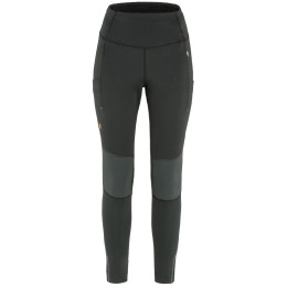 Damen-Leggings Fjällräven Abisko Värm schwarz Black-Iron Grey